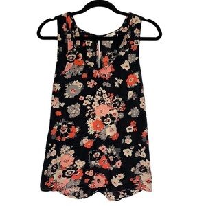 Joie Floral Print Silk Sleeveless Blouse Size XS